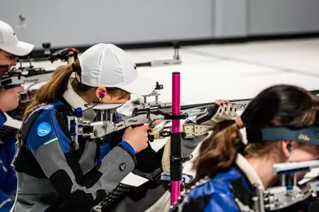 Gabriela Zych during the Rifle Match vs. Jacksonville State on 10142023.