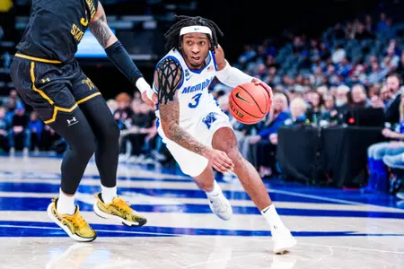 Guard Colby Rogers (3) during the Memphis vs. Wichita State Men’s Basketball game on 01232025.