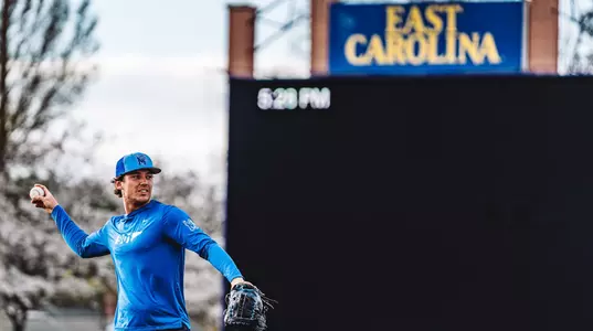 Shane Cox at East Carolina practice, March 20, 2025