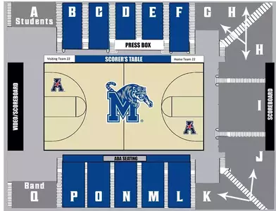 WB Fieldhouse Seating Map