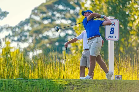 Swinging on the tee box