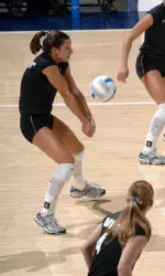 Junior Danielle Skrajewski recorded her 28th career double-double in Xavier's 3-1 win over Saint Louis.