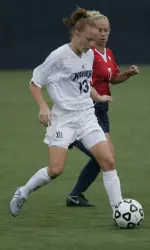 Senior Angie Scarlato set up both Musketeer goals and earned a pair of assists.