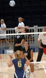 Danielle Skrajewski posted her ninth double-double in ten matches and now has 13 on the season.