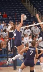 Astyn Bjorklund ended the match with 12 kills against Ohio.