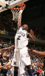 Brian Thornton recorded his fourth double-double of the season with 20 points and 12 rebounds.