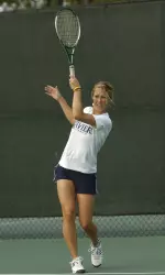 Kate Lohner teamed with Jeanette Feider for an 8-4 win at No. 3 doubles.