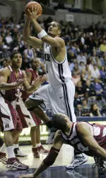 Junior forward Josh Duncan tied for game-high scoring honors with 20 points.