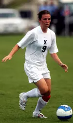 Xavier sophomore Brittany Green had two shots on goal.