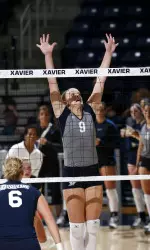 Sophomore Kelly Ruth posted a new career-high 21 kills at Temple.