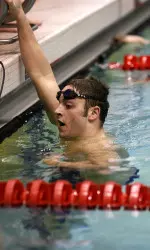 Junior Matt Marcus was a member of the first-place finishing 200 Medley Relay team.