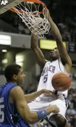 Sophomore Derrick Brown posted a career-high 17 points to lead all scorers in XU's 64-59 win over UC