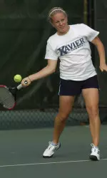 Jeanette Feider won both her singles and doubles match on Sunday.