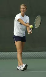 Kate Lohner teamed with Jeanette Feider for a win in No. 3 doubles.