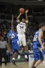 Stanley Burrell scored 19 points on 7-of-14 shooting and had the defensive assignment on Tommie Liddell.
