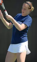 Jackie Vilines won both her singles and doubles match on Friday vs. Bona.
