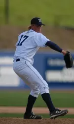 Sophomore Charlie Leesman went a career-high 9.0 innings and delt the defending A-10 champs their second shutout of the weekend.