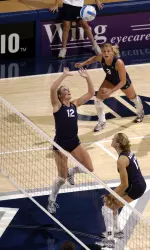 Xavier vooleyball drops match at Marshall, 3-0.