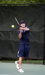 Senior Brian Schubert defeated Toledo's Wade Ward at No. 6 singles, 6-4, 6-4.