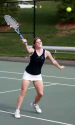 Freshman Christie Pleiman teamed with classmate Tifanie Treece to get a win at No. 2 doubles at EKU