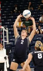 Sophomore Claire Paszkiewicz posted the only double-double of the night (12A-13D)