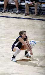 Junior Kelly Ruth posted her fourth consecutive double-double versus Rhode Island