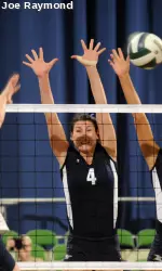 Junior Hillary Otte had a match-high 11 kills to go with four blocks at Notre Dame