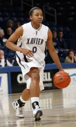 Freshman Tyeasha Moss drained 14 points to tie for the game's high scorer with Ta'Shia Phillips.