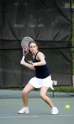 Sophomore Aylin Seyalioglu teamed with classmate Jill Ducro at No. 3 doubles for an 8-3 win