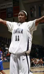 Amber Harris was named to the A-10 All-Tournament Team.