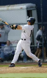 Sophomroe Drew Schmidt went 2-for-5 at Dayton on Saturday