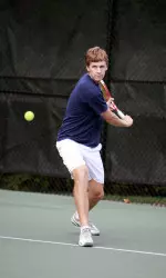Sophomore Chris Herrlinger beat Temple's Lawrence Carpio 6-3, 6-2.