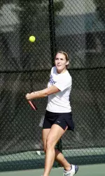 Senior Annie Diedalis picked up wins at No. 3 doubles and No. 6 singles versus Wright State