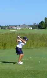 Senior Diana Torry concluded her Xavier career with a 79.