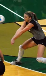 Junior Kelly Ruth posted 12 kills and nine digs versus Georgia Tech