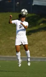 Cathy Della Lucia posted a shot on goal against the Niners