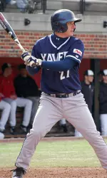 Senior Neil Lindgren went 3-for-3 with three runs scored and three RBI