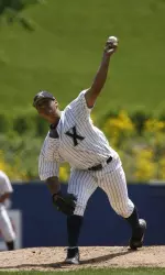 Junior Danny Rosenbaum tossed 7.2 innings for the Musketeers