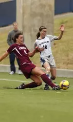 Chelsea Burns and the Musketeers fell to UMass 3-0 Friday.