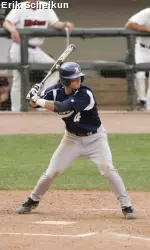 Junior John McCambridge was one of three Musketeers with two hits on the day