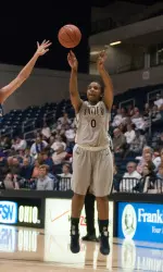 Tyeasha Moss came out and connected on the first 3-point field goals she attempted.