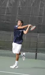 Marc Pretorius teamed with JT Torbeck for a doubles win.
