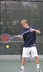 Bobby Deye played in his first dual match of the season Friday.