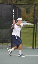 JT Torbeck posted a doubles and singles win against Duquesne.