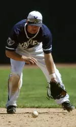 Senior Drew Schmidt knocked out his first home run of the season in XU's 7-6 win over URI