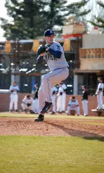 Junior Brian Muransky was credited with the win Saturday