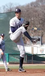 Junior Tommy Shirley recorded six K's Friday versus Charlotte