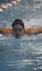Olivia Wilkes won the 500 yard freestyle at EMU.