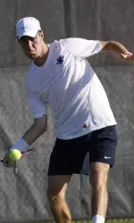 Junior Patrick Bandy earned a singles win against Ball State.