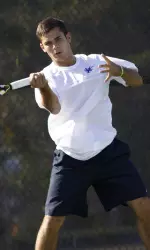 Philip Diaz teamed with Brandon MacDonald in doubles play.